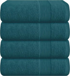 Belizzi Home 4 Pack Bath Towel Set 27x54, 100% Ring Spun Cotton, Ultra Soft by Unknown