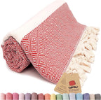 Bazaar Anatolia Turkish Beach Towel – 100% Cotton, Quick Dry, Sand Free Towel by BazaarAnatolia