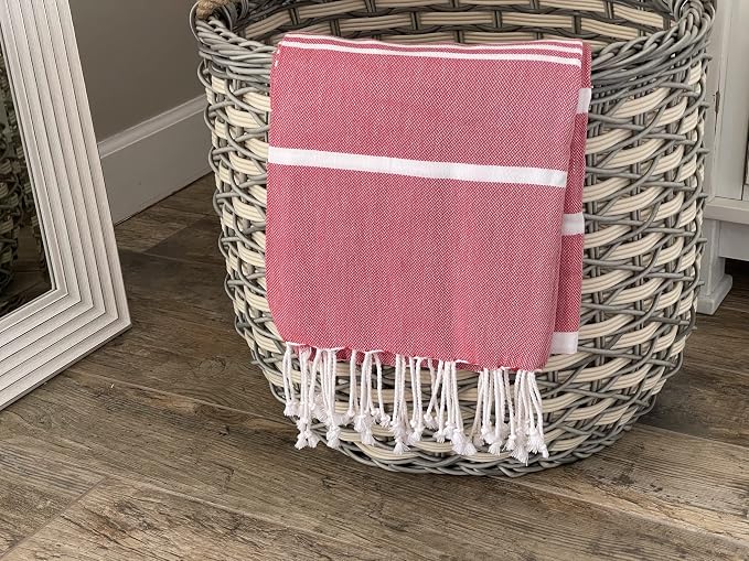Beach Towel 100% Cotton Turkish Beach Towel Adult 38x70 Inch Pre-washed - Image 7
