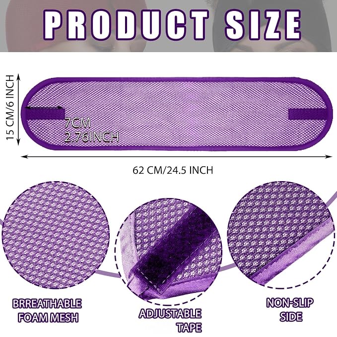 Xuhal 4 Pieces Mesh Hair Wraps for Black Women - Image 5
