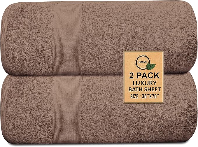 Softolle 100% Cotton Luxury Bath Sheets - Image 2