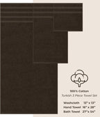 American Soft Linen Premium 3 Piece Towel Set, 1 Bath Towel 1 Hand Towel 1 - Image 4