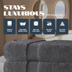 Luxury White Bath Towels Large - Image 5