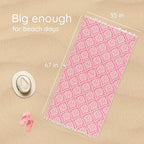 Turkish Beach Towel – 100% Cotton, Quick Dry, Lightweight, Soft Oversized Beach - Image 3