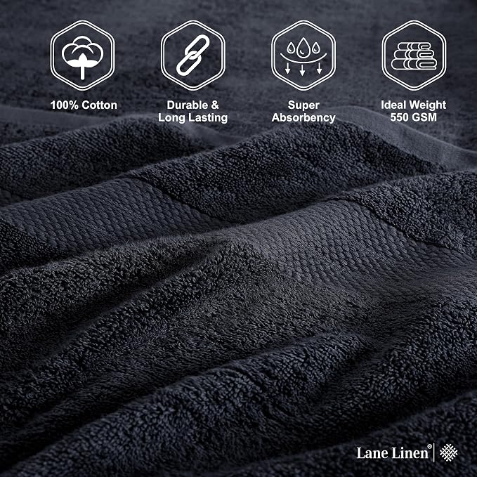 LANE LINEN Bath Towels 4 Pack - Image 6