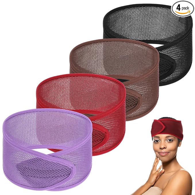 CIATBYYJ 4Pcs Mesh Hair Wraps, Thicker Soft Head Wraps by Unknown