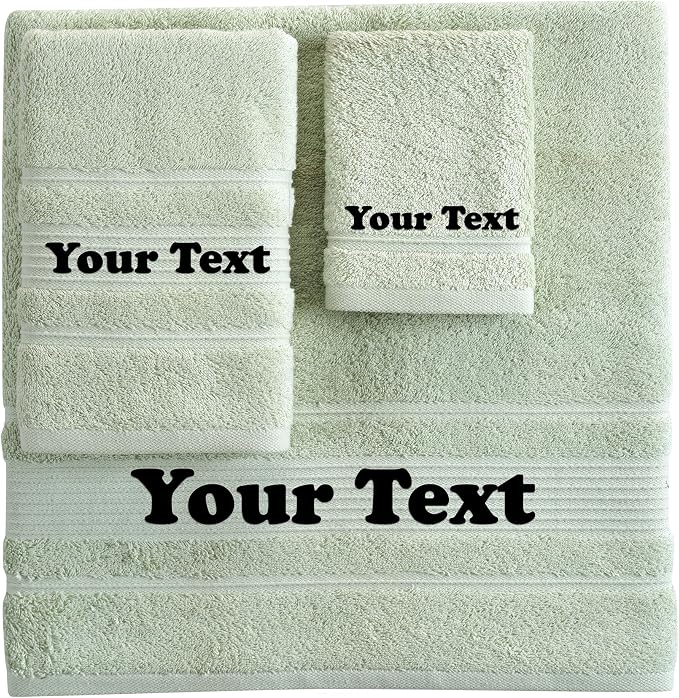 Personalize Your Towels with Custom Embroidery: Names, and Initials. Perfect - Image 2