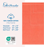 Cotton Paradise 6 Piece Towel Set, 100% Cotton Soft Absorbent Turkish Towels - Image 4