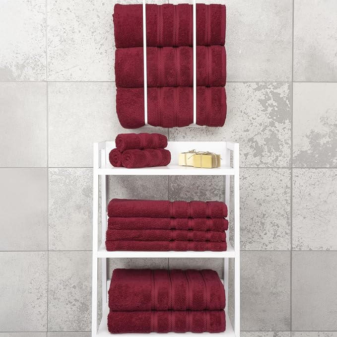American Soft Linen Luxury 4 Piece Bath Towel Set, 600 GSM 100% Cotton Turkish - Image 7