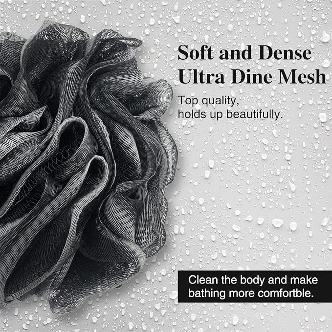 10 Pack Bath Sponge Shower Loofahs 40g, Mesh Pouf Bath Scrunchies Body Wash Puff - Image 4
