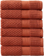 NY Loft 100% Cotton Hand Towel 6 Pack Hand Towel Set | Super Soft & Absorbent by NYLoft