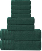 Tens Towels Pack of 8 Towels Set, 2 Extra Large Bath, 2 Hand, 4 Washcloths - Image 5