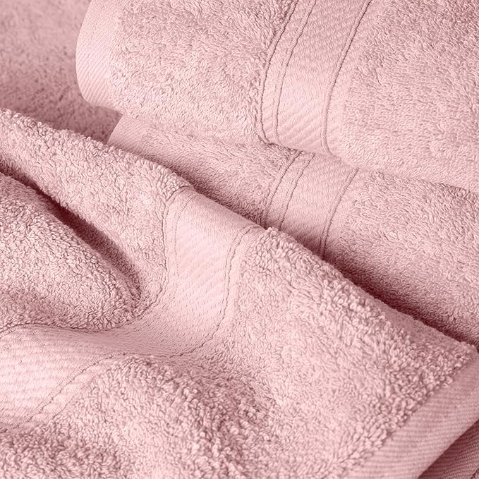 SUPERIOR Egyptian Cotton Pile 6 Piece Towel Set, Includes 2 Bath, 2 Hand - Image 3