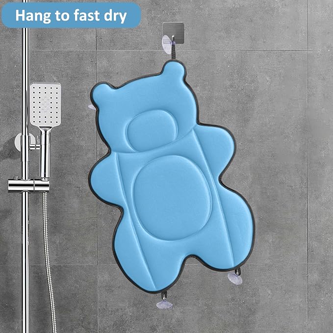 Infant Baby Bath Cushion, Fits Inside Most Baby Bathtubs, Breathable Soft Baby - Image 6