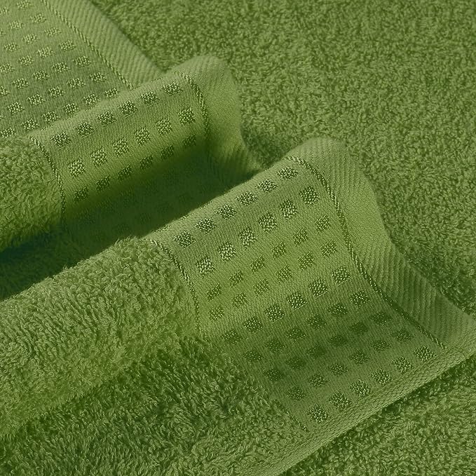 GLAMBURG 100% Cotton Ultra Soft 6 Pack Towel Set, Contains 2 Bath Towels 28x55 - Image 2