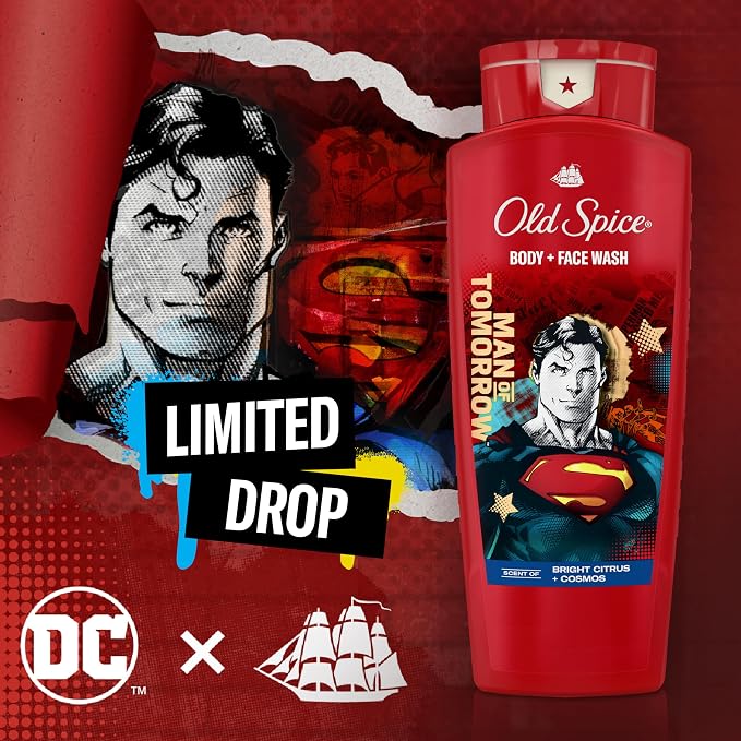 Old Spice Body Wash + Antiperspirant Deodorant Bundle Pack, Superman Man of - Image 8