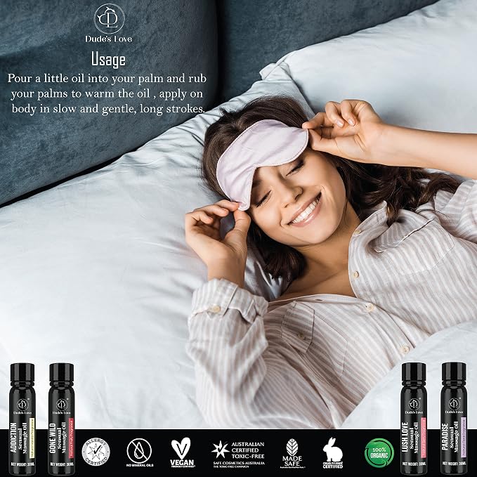 Organic Sensual Safe to Lick Body Massage Oils - Image 6