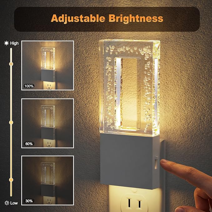 JandCase Night Lights Plug into Wall, Dusk to Dawn Sensor, 3000K Soft White LED - Image 3