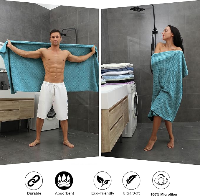 Extra Large Bath Towel Sheet Set 35x70 Inches - Image 5