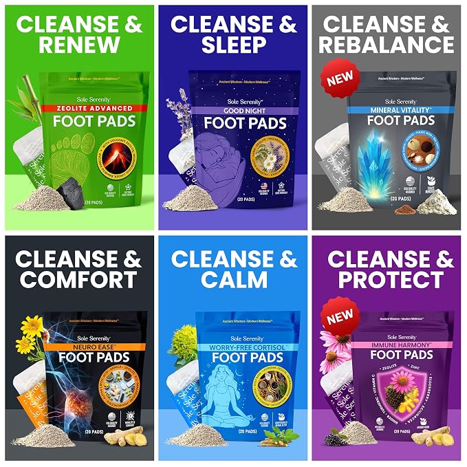 Sole Serenity Foot Pads with Trace Minerals, Fulvic Humic Acid, Diatomaceous - Image 7