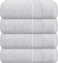Belizzi Home 4 Pack Bath Towel Set 27x54, 100% Ring Spun Cotton, Ultra Soft by Unknown