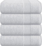 Belizzi Home 4 Pack Bath Towel Set 27x54, 100% Ring Spun Cotton, Ultra Soft by Unknown