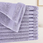 BIOWEAVES 100% Organic Cotton 700 GSM Plush Premium Washcloths 13" x 13" GOTS by BIOWEAVES