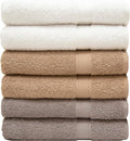 Pleasant Home Bath Towels Set of 6 100% Cotton, 515 GSM | Soft & Highly by PH+Pleasant+Home