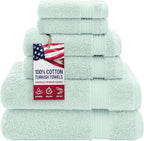 American Veteran Towel, 100% Cotton Turkish 6 Piece Towel Set, Luxury Towels by AmericanVeteranTowel