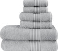 BOUTIQUO 6 Pack Cotton Towel Set, Contains 2 Bath Towels 28x55 inch, 2 Hand by BOUTIQUO