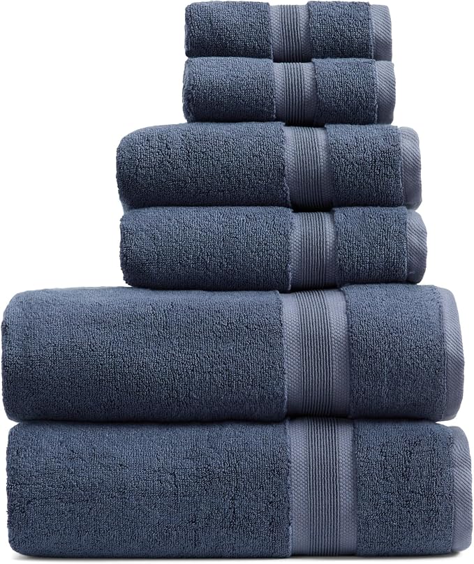 Springtree Home Luxury Viscose from Bamboo Bath Towel Set 6 Piece Set | 35% by SpringtreeHome