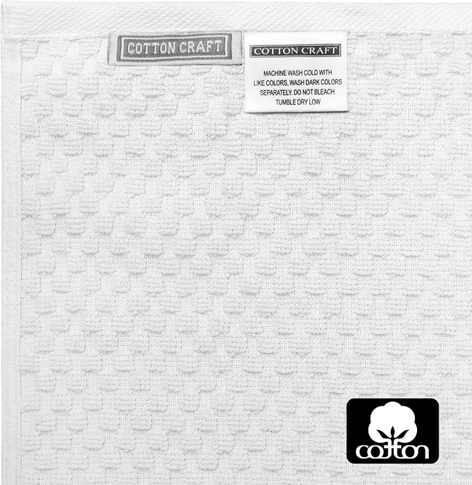 COTTON CRAFT Hooded Bath Towel – Oversized 35 x 70 Waffle Weave Towel - Image 8