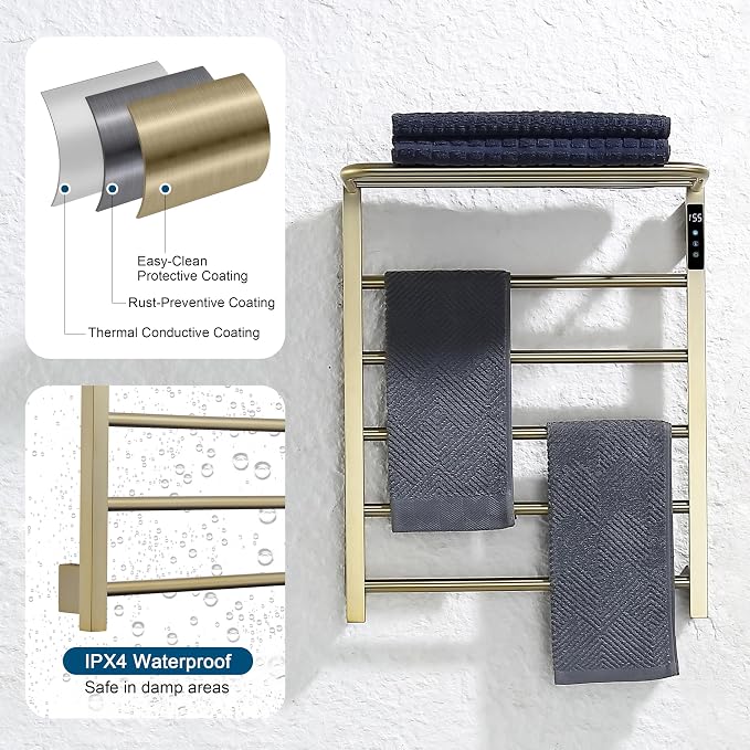 Heated Towel Racks for Bathroom, Hot Towel Warmer - Image 2