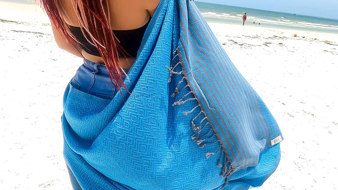 RAY SILVER Turkish Beach Towel - Image 7