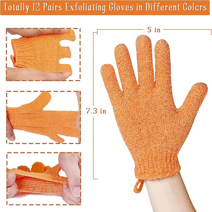 Shower Gloves, Body Scrub Gloves - Image 2