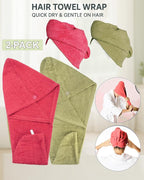 Textila 100% Cotton Hair Wrap Towels - Image 3
