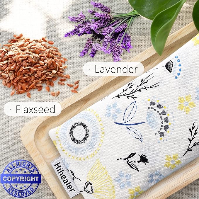 Lavender Eye Pillow for Relaxation, Sleep – Weighted Eye Mask for Headache - Image 2
