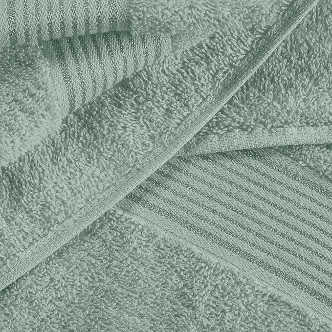 Elvana Home Ultra Soft 6 Pack Cotton Towel Set, Contains 2 Bath Towels 28x55 - Image 2