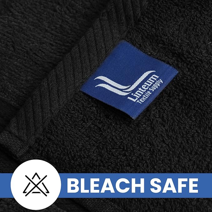 Linteum Textile Supply Luxury Hair Towels 100% Ring Spun Cotton Bleach Proof - Image 2