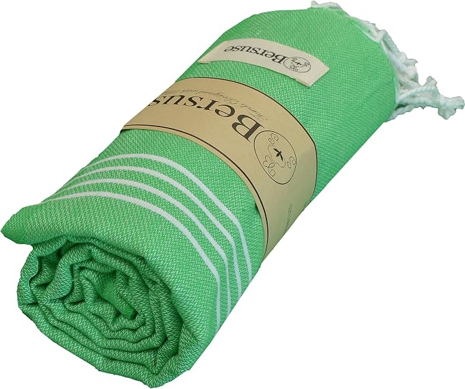Bersuse Towels Anatolia XL Beach Blanket Throw Blanket Turkish Towel 100% - Image 6
