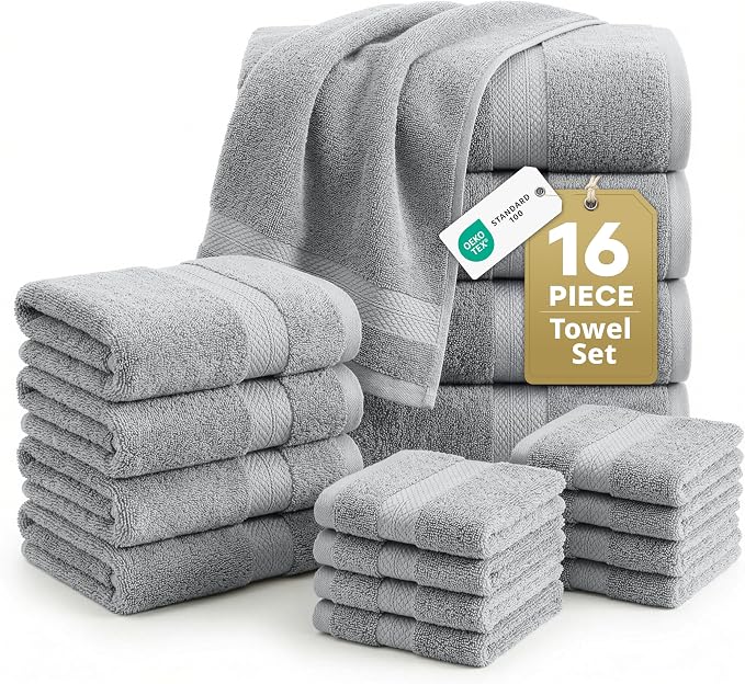 LANE LINEN 100% Cotton Turkish Towel Set by LaneLinen