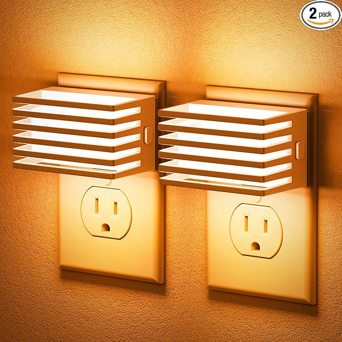 JandCase Amber Night Light, Night Lights Plug into Wall by JandCase