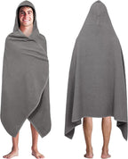 COTTON CRAFT Hooded Bath Towel – Oversized 35 x 70 Waffle Weave Towel by COTTONCRAFT