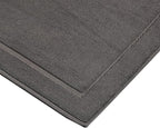 Hawmam Linen Cool Grey Bath Mats, 21 x 34 inches, Banded Design, Highly - Image 6
