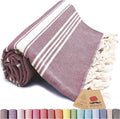 Bazaar Anatolia Turkish Beach Towel – 100% Cotton, Quick Dry, Sand Free Towel by BazaarAnatolia