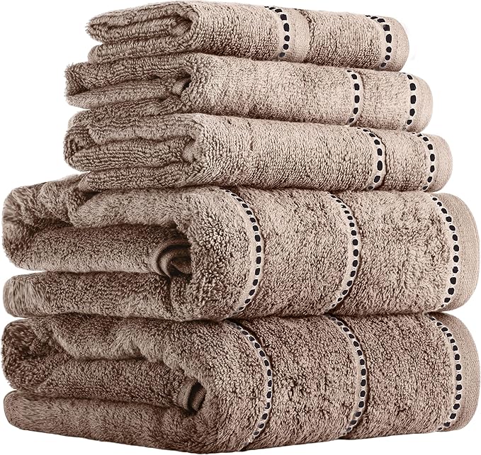 Lavish Home 6 Piece Bathroom Towels Set by LavishHomeCollection