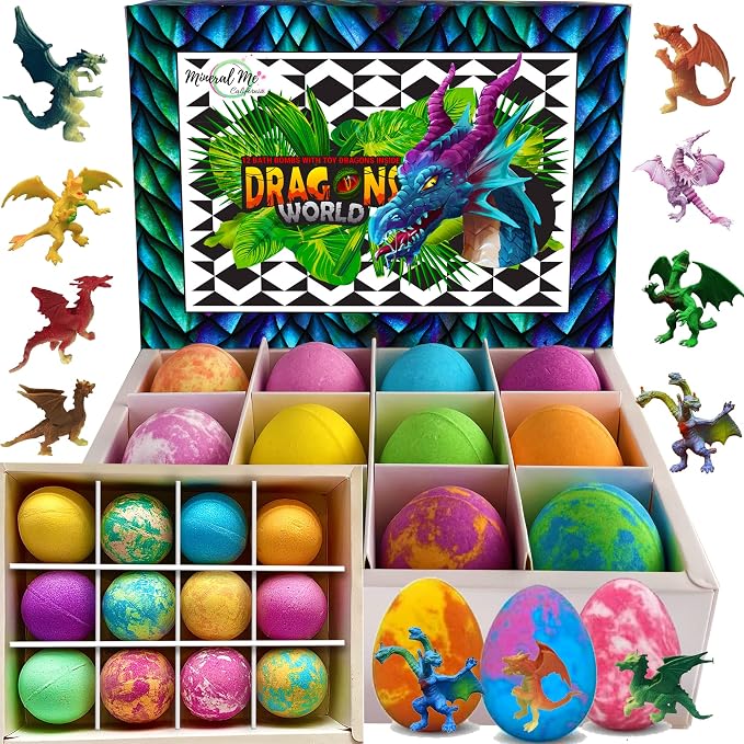 Bath Bombs for Kids with Surprise Inside by MineralMeCalifornia