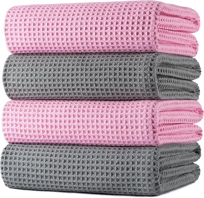 POLYTE 430 GSM Microfiber Oversize Quick Dry Lint Free Bath Towel, 60 x 30 in by Polyte