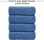 Tens Towels Pack of 4 Extra Large Bath Towels 30 x 60 Inches, 100% Cotton - Image 7