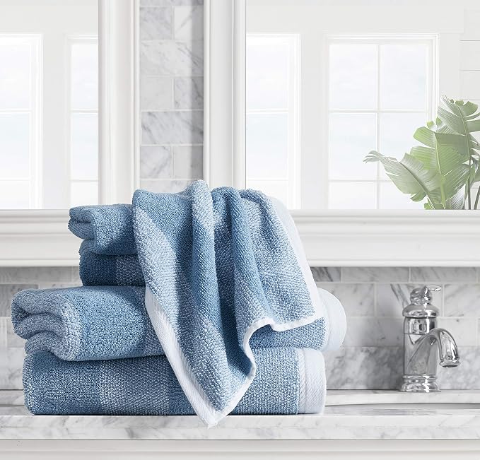 Nautica - Bath Towel Set, Cotton Bath, Hand & Washcloths, Absorbent & Quick-Dry - Image 4